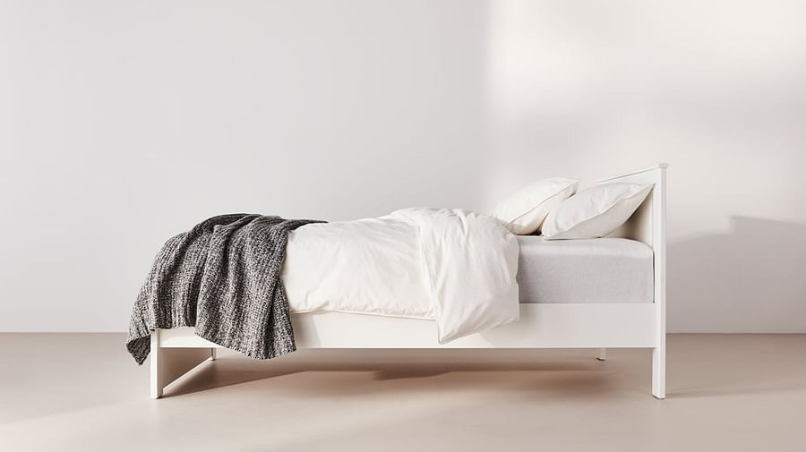Minimalist and chic IKEA bed frame